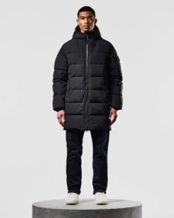 Weekend Offender Sapporo Down Jacket Black -Weekend Offender JKAW2338 SAPORRO BLACK 1624 MODEL