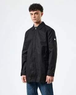 Weekend Offender Whitehouse Mac Jacket Black/House Check -Weekend Offender JKAW2421 WHITEHOUSE BLACK 1577 MODEL