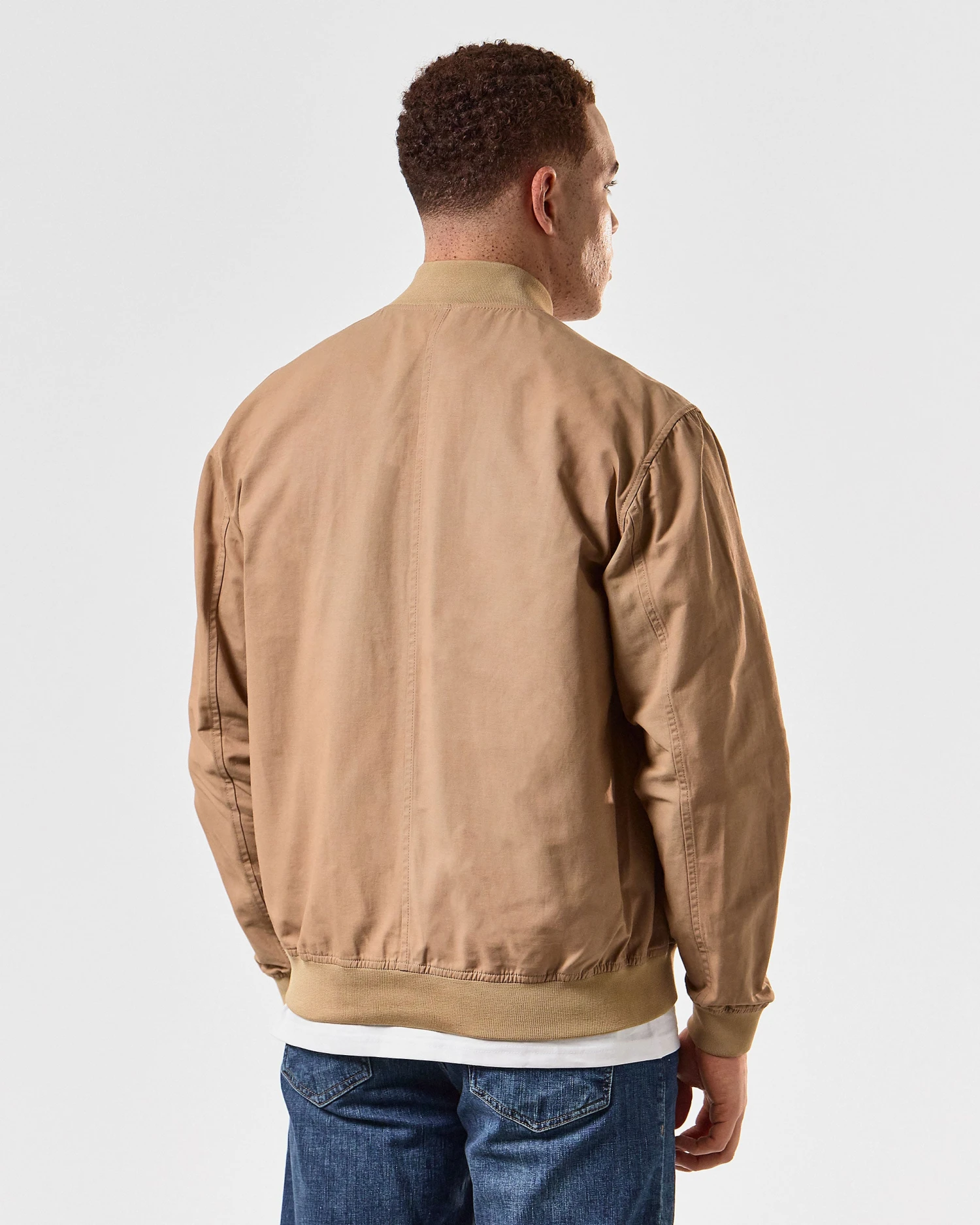 Weekend Offender Mulini Bomber Jacket Cognac Brown 4 Weekend Offender Mulini Bomber Jacket Cognac Brown - Image 4