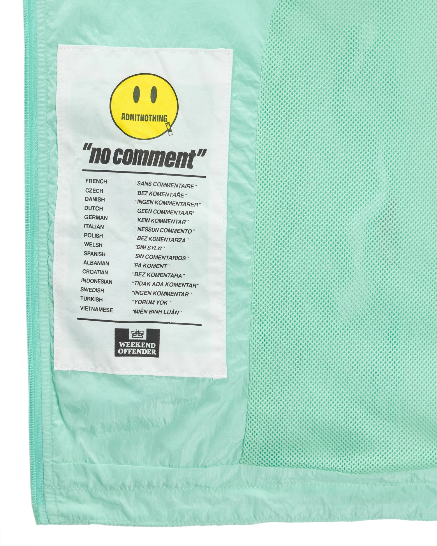 Weekend Offender Technician Jacket Celeste Green 6 Weekend Offender Technician Jacket Celeste Green - Image 6