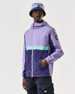Weekend Offender Parissa Windbreaker Jacket Periwinkle/Bright Navy 9 Weekend Offender Parissa Windbreaker Jacket Periwinkle/Bright Navy -Weekend Offender JKSS2412 PARISSA PERIWINKLE 7049