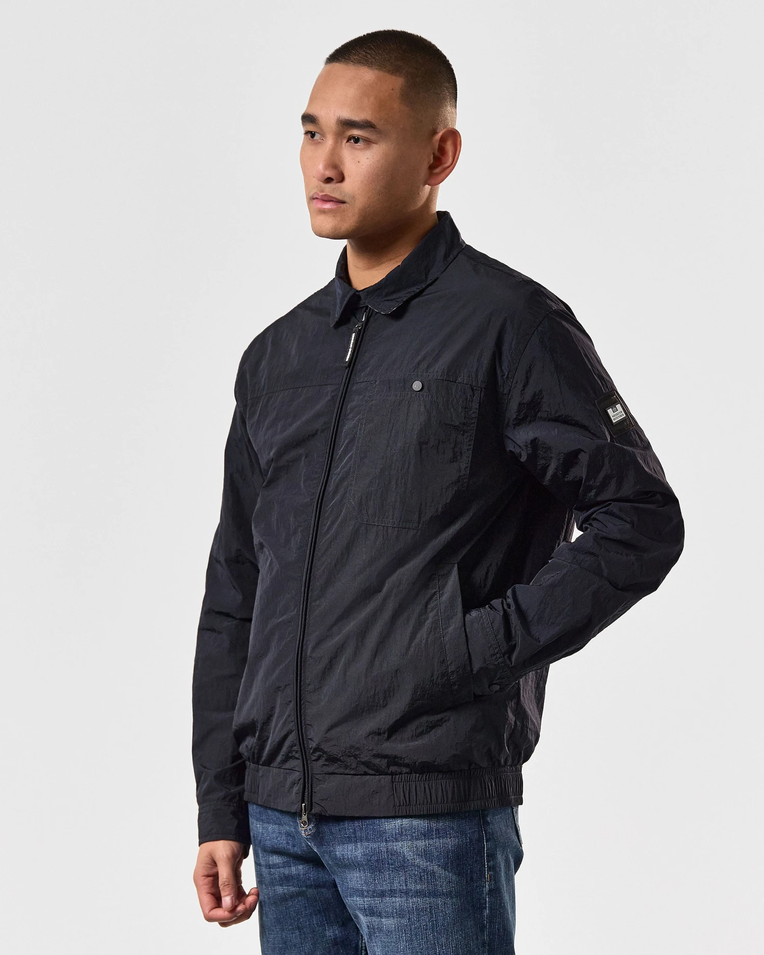 Weekend Offender Kamares Harrington Jacket Navy 3 Weekend Offender Kamares Harrington Jacket Navy - Image 3