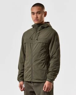Weekend Offender Talamanca Windbreaker Jacket Castle Green -Weekend Offender JKSS2415 TAAMANCA CASTLE GREEN 4235 MODEL