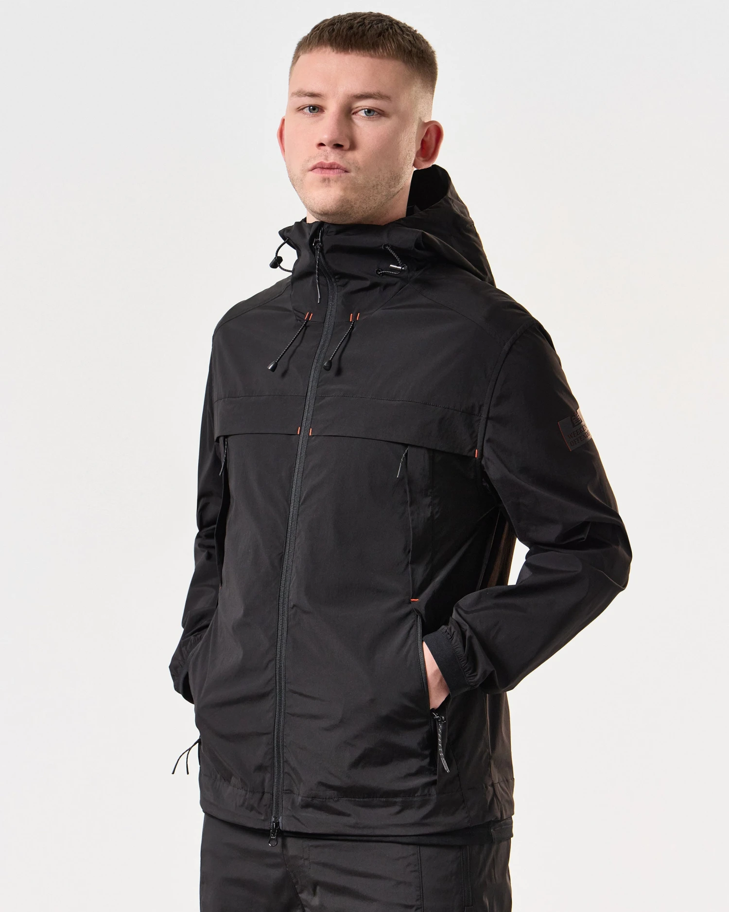 Weekend Offender Talamanca Windbreaker Jacket Black 3 Weekend Offender Talamanca Windbreaker Jacket Black - Image 3