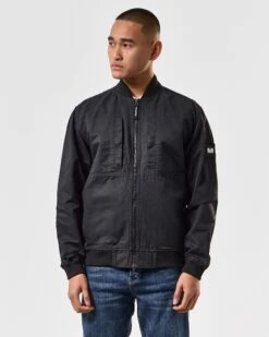 Weekend Offender Mulini Bomber Jacket Black -Weekend Offender JKSS2419 MULINI BLACK 4090 MODELWO