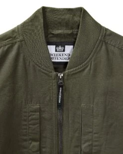 Weekend Offender Mulini Bomber Jacket Castle Green -Weekend Offender JKSS2419 MULINI CASTLE GREEN 9613