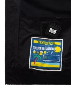 Weekend Offender Hulopoe Bomber Jacket Black -Weekend Offender JKSS2423 HULOPOE BLACK 9490