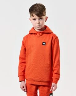 Weekend Offender Kids Ribbe Hoodie Pure Orange -Weekend Offender KIDSHDSS2401 RIBBE PURE ORANGE 7841
