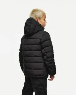Weekend Offender Kids La Guardia Puffer Jacket Black -Weekend Offender KIDSJK3A02 LA GUARDIA BLACK 5583 MODEL