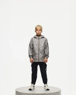 Weekend Offender Kids Campania Windbreaker Jacket Check -Weekend Offender KIDSJK3A29 CAMPANIA MID HOUSE CHECK 5657 MODEL