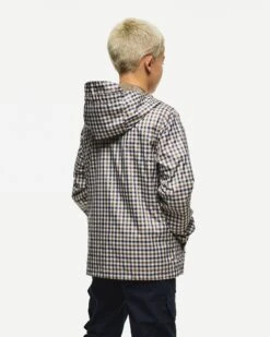 Weekend Offender Kids Campania Windbreaker Jacket Check -Weekend Offender KIDSJK3A29 CAMPANIA MID HOUSE CHECK 5662 MODEL