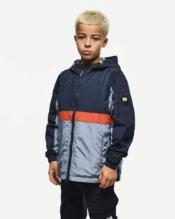 Weekend Offender Kids Parissa Windbreaker Jacket Navy/Blue Shadow -Weekend Offender KIDSJK3A43 PARISSA NAVY 5666 MODEL