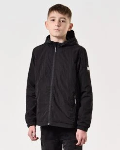 Weekend Offender Kids Technician Jacket Black -Weekend Offender KIDSJKSS2401 TECHNICIAN BLACK 7909
