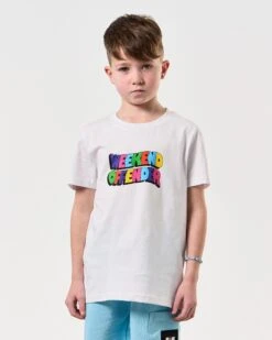 Weekend Offender Kids Hallelujah Graphic T-Shirt White -Weekend Offender KIDSPTSS2413 HALLELUJAH WHITE 7733
