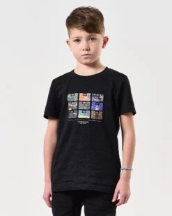 Weekend Offender Kids Hanover Graphic T-Shirt Black -Weekend Offender KIDSPTSS2422 HANOVER BLACK 7723
