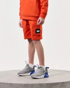Weekend Offender Kids Hawkins Jogger Shorts Pure Orange -Weekend Offender KIDSSTSS2401 HAWKINS PURE ORANGE 7843
