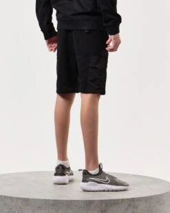 Weekend Offender Kids Azeez Parachute Pocket Shorts Black -Weekend Offender KIDSSTSS2420 AZEEZ BLACK 7925