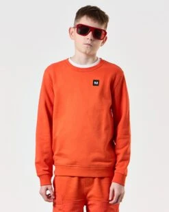 Weekend Offender Kids Ferrer Sweatshirt Pure Orange -Weekend Offender KIDSSWSS2402 FERRER PURE ORANGE 7792