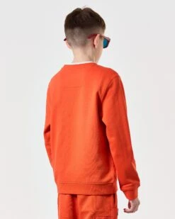 Weekend Offender Kids Ferrer Sweatshirt Pure Orange -Weekend Offender KIDSSWSS2402 FERRER PURE ORANGE 7793