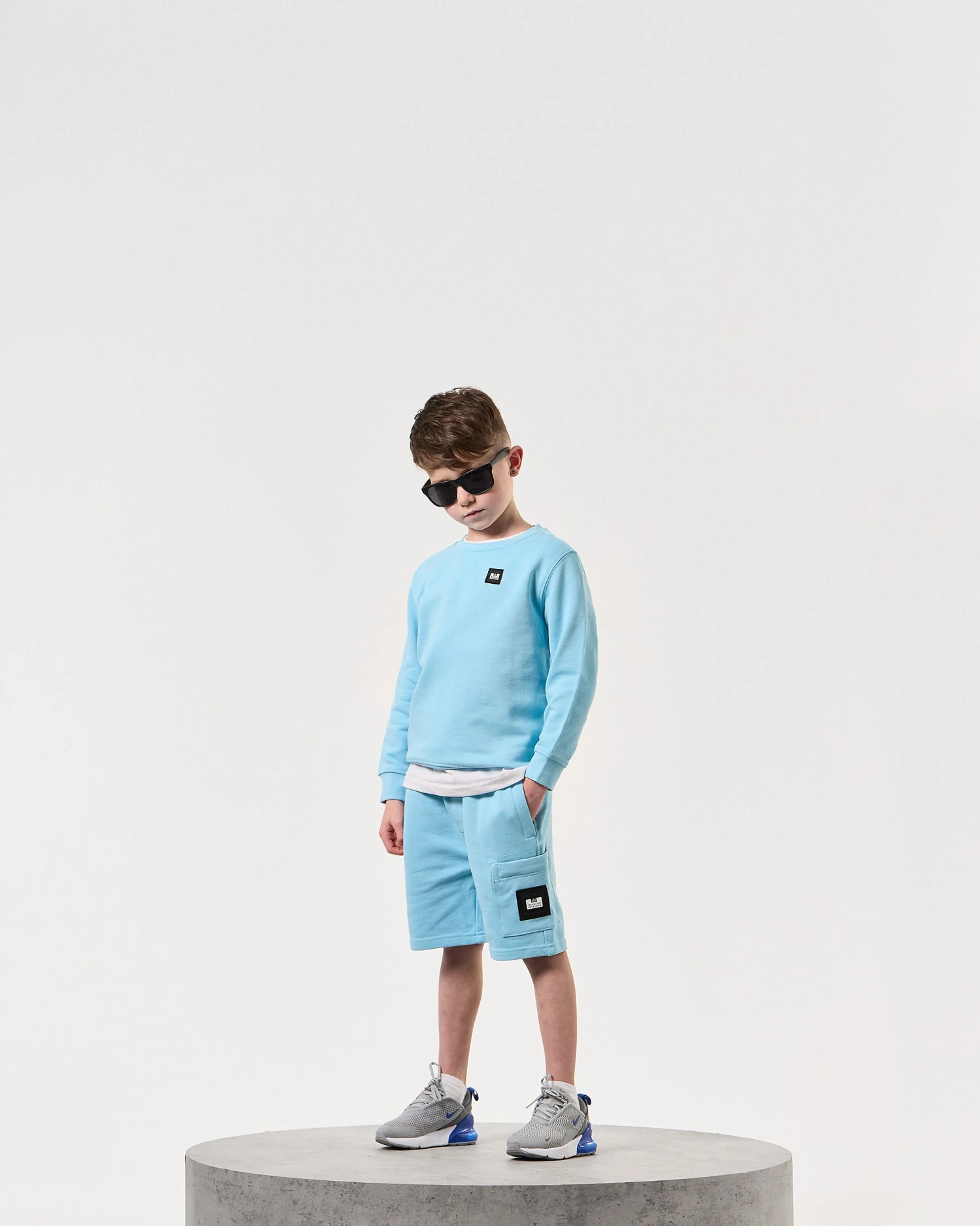 Weekend Offender Kids Hawkins Jogger Shorts Saltwater 2 Weekend Offender Kids Hawkins Jogger Shorts Saltwater - Image 2