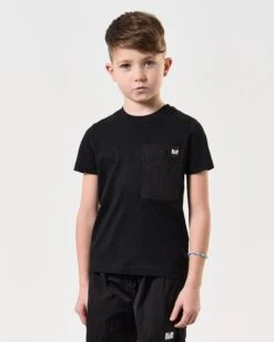 Weekend Offender Kids Tabiti Parachute T-Shirt Black -Weekend Offender KIDSTSSS2418 TABITI BLACK 7860