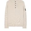 Weekend Offender Castillos Knitted Quarter Neck Sweatshirt Pumice