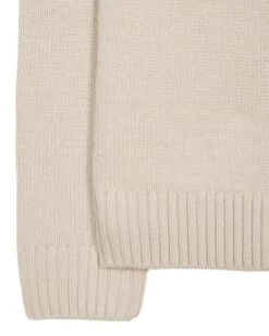 Weekend Offender Castillos Knitted Quarter Neck Sweatshirt Pumice -Weekend Offender KWAW22 05 CASTILLOS AW22 PUMICE 9972