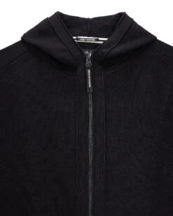 Weekend Offender Enzo Knitted Zip Hooded Sweater Black -Weekend Offender KWAW2303 ENZO BLACK 5706