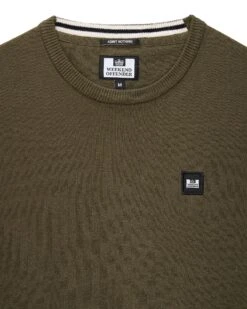 Weekend Offender Solace Knitted Sweater Dark Green -Weekend Offender KWAW2310 SOLACE DARK GREEN5237