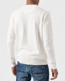 Weekend Offender Solace Knitted Sweater Winter White -Weekend Offender KWAW2310 SOLACE WINTER WHITE 0060 MODEL