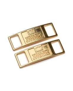 Weekend Offender Shoelace Trainer Tag Gold