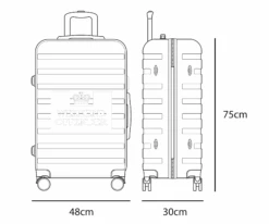 Weekend Offender Suitcase Large Black -Weekend Offender LARGE LUGGAGE SPEC DRAWINGS 04