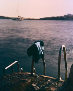 Weekend Offender Greaves Towel Black -Weekend Offender LEO IBIZA SS25 TOWEL LEAD IMAGE