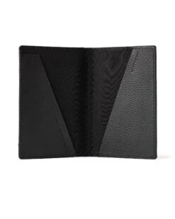 Weekend Offender Leather Passport Holder With Gift Box Black -Weekend Offender Leather Goods PASSPORT HOLDER 0164