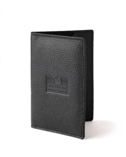 Weekend Offender Leather Passport Holder With Gift Box Black -Weekend Offender Leather Goods PASSPORT HOLDER 0168