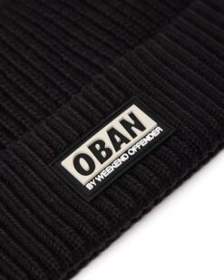 Weekend Offender Parsons Beanie Black -Weekend Offender OBAN BEANIE BLACK 5093