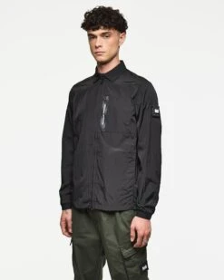 Weekend Offender Halen Over-Shirt Black -Weekend Offender OS3A04 HALEN BLACK 3541 MODEL 1