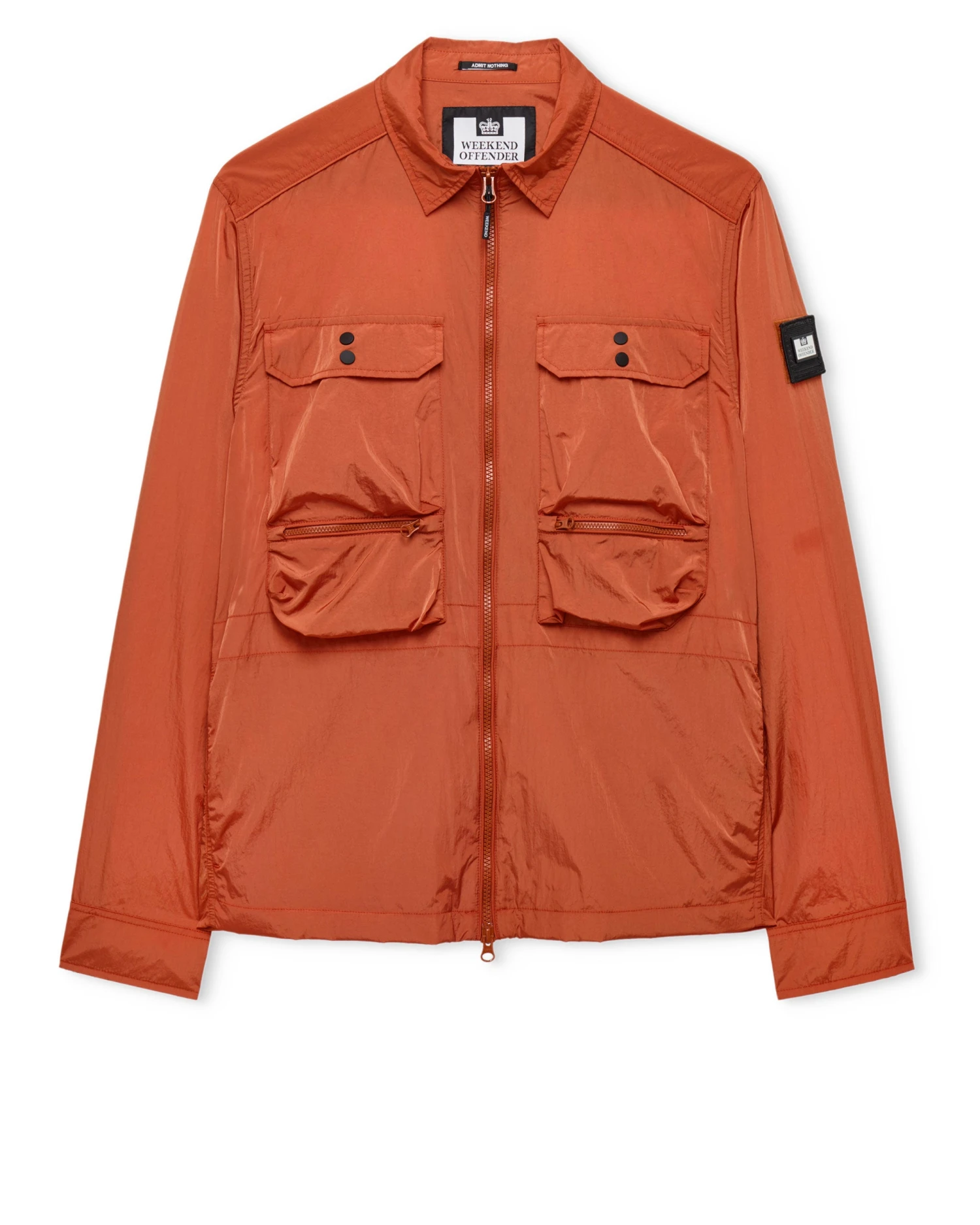 Weekend Offender Plus Size - Shields Over-Shirt Sunset Orange 1 Weekend Offender Plus Size - Shields Over-Shirt Sunset Orange