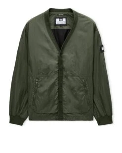 Weekend Offender Ronson Over-Shirt Black Forest Green