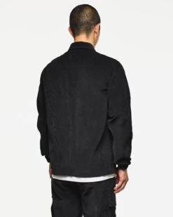 Weekend Offender Croft Cord Over-Shirt Black -Weekend Offender OS3A13 CROFT CORD BLACK 4633 MODEL