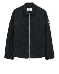 Weekend Offender Croft Cord Over-Shirt Black Forest Green