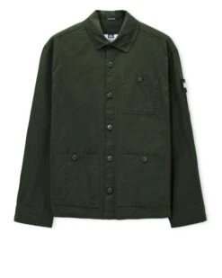 Weekend Offender Hynde Over-Shirt Black Forest Green