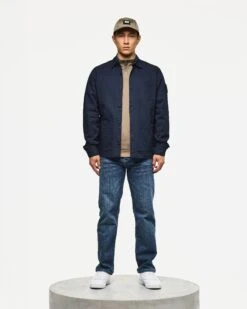 Weekend Offender Hynde Over-Shirt Navy -Weekend Offender OS3A14 HYNDE NAVY 4473 MODEL LEAD IMAGE