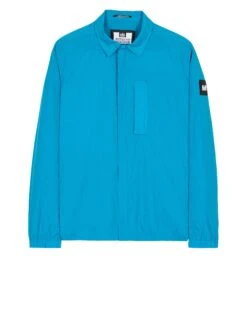 Weekend Offender Porter Pocket Over-Shirt Azure Blue