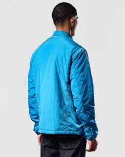 Weekend Offender Vinnie Thermo Over-Shirt Azure Blue -Weekend Offender OSAW2315 VINNIE THERMO AZURE 1606 MODEL