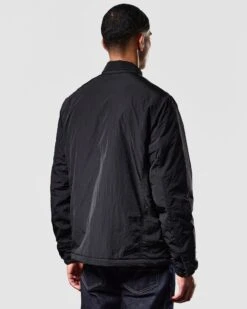 Weekend Offender Vinnie Thermo Over-Shirt Black -Weekend Offender OSAW2315 VINNIE THERMO BLACK 1612 MODEL