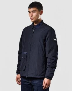 Weekend Offender Vinnie Thermo Over-Shirt Navy -Weekend Offender OSAW2315 VINNIE THERMO NAVY 1045 MODEL