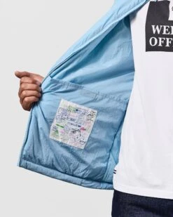 Weekend Offender Vinnie Thermo Over-Shirt Winter Sky Blue -Weekend Offender OSAW2315 VINNIE THERMO WINTER SKY 1042 MODEL