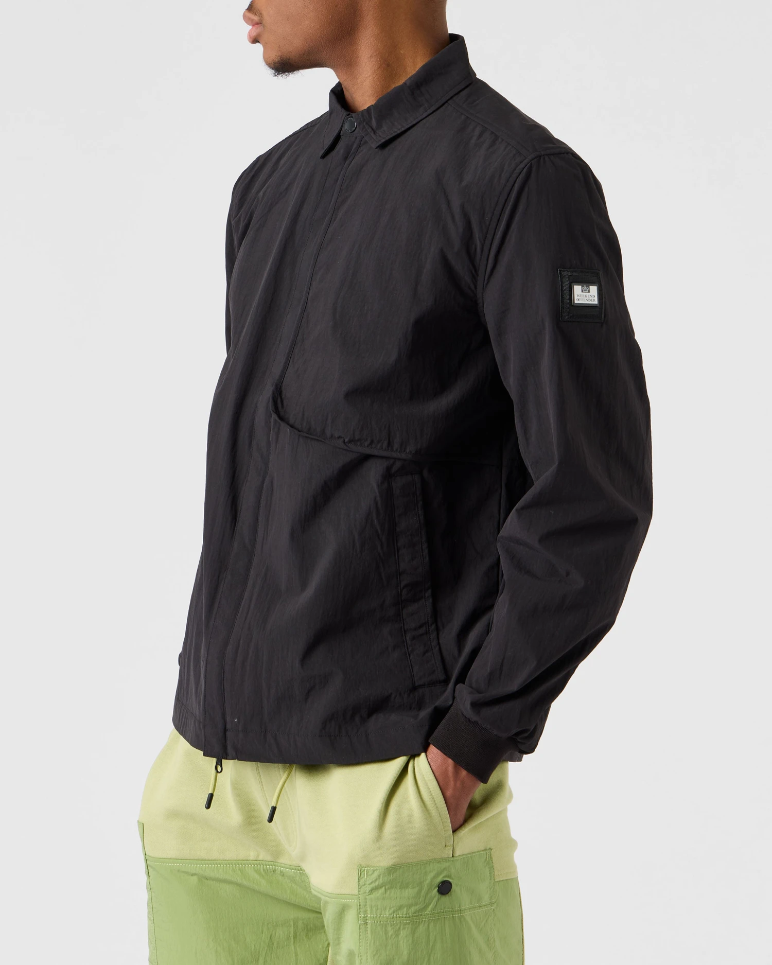 Weekend Offender Eubank Over-Shirt Black 2 Weekend Offender Eubank Over-Shirt Black - Image 2