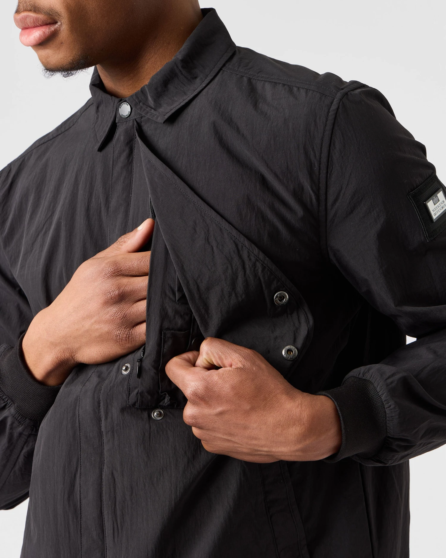 Weekend Offender Eubank Over-Shirt Black 4 Weekend Offender Eubank Over-Shirt Black - Image 4